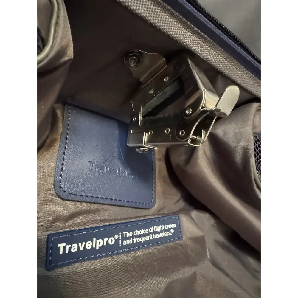 Travelpro Rolling Garment Carry On Suitcase Black Flight Crew Luggage Case